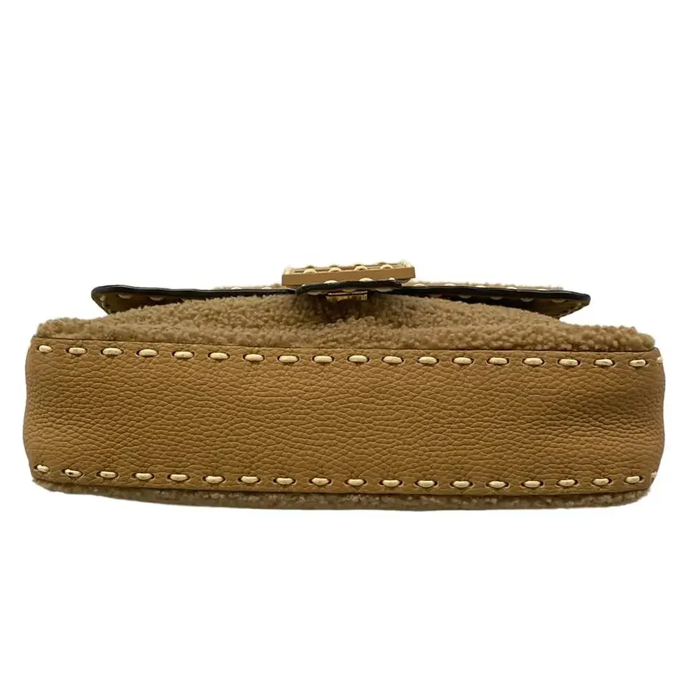 Fendi Mama Bucket Handbag 8BR600 Mouton Leather